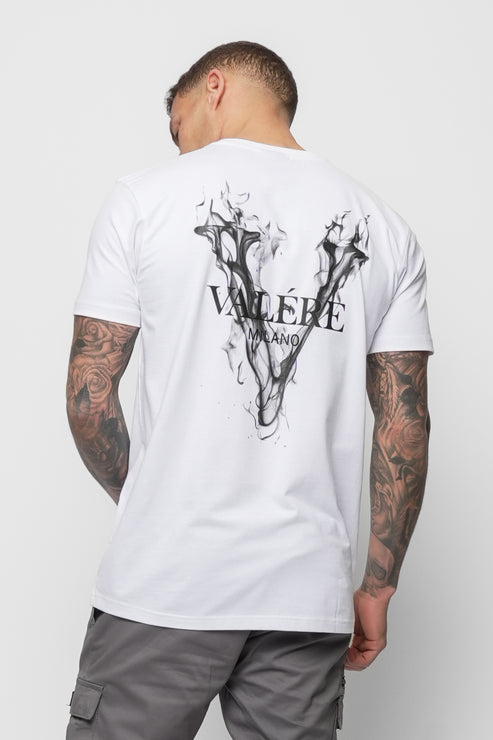 Valére Milano Back print Tee shirt White