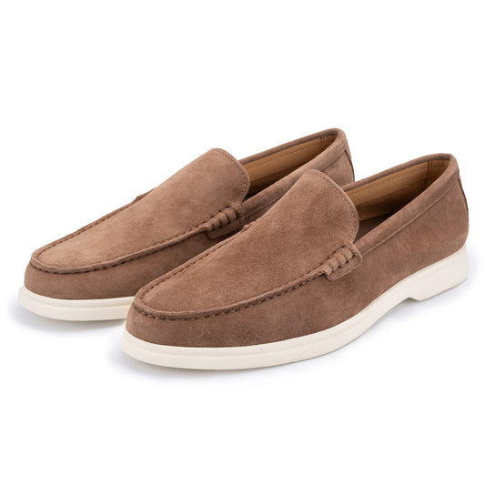 John White Ethan Suede Loafer Beige