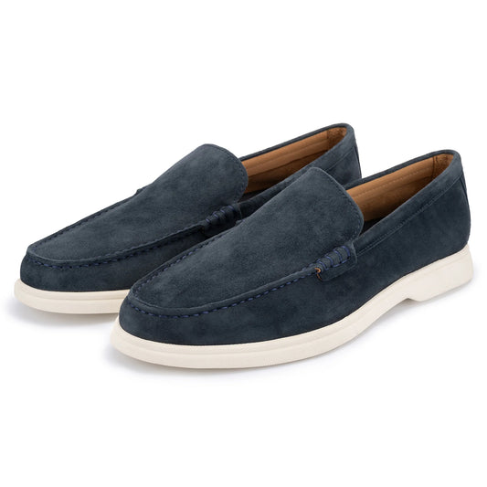 John White Ethan Suede Loafer navy