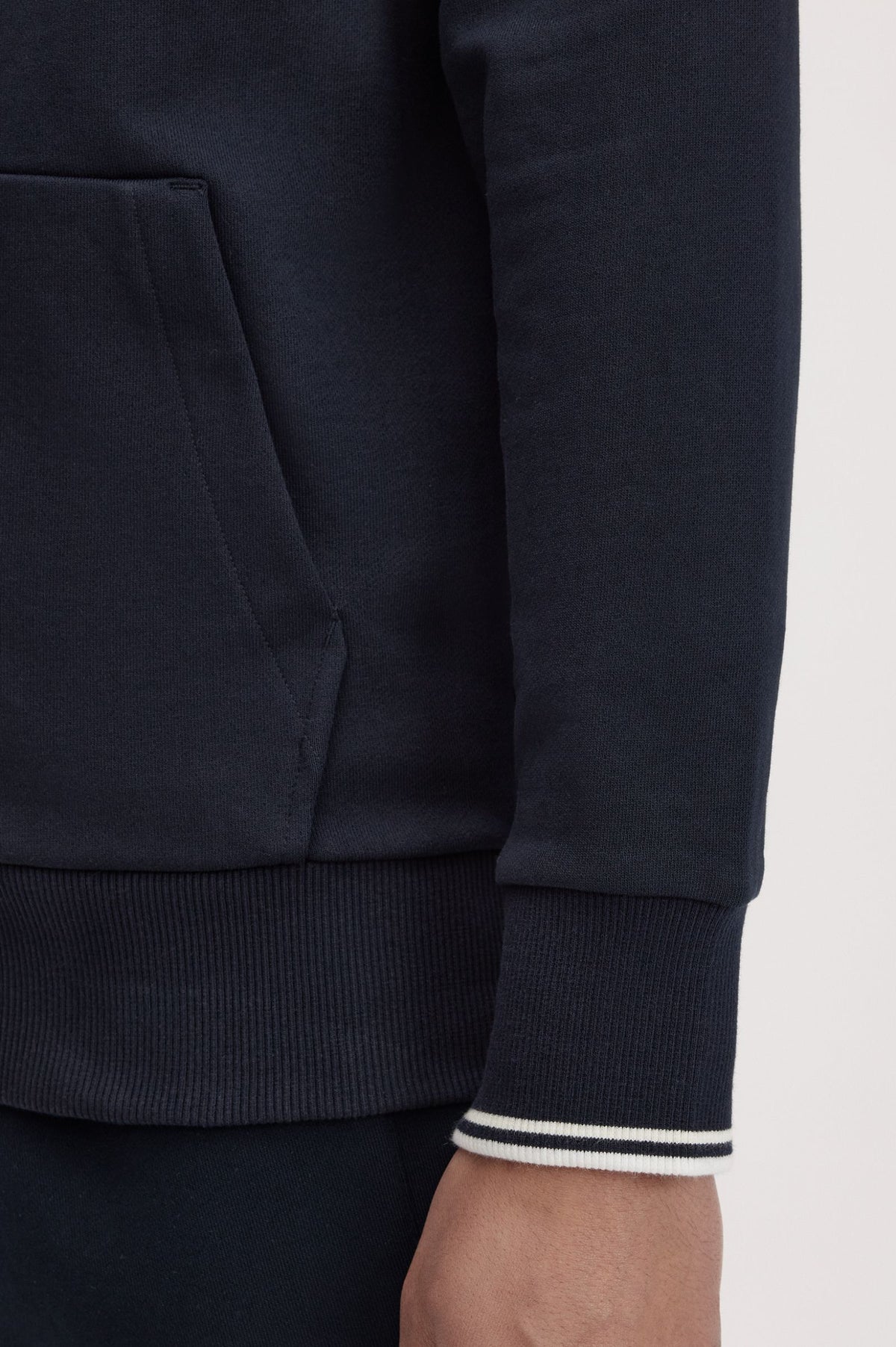 Fred Perry Hooded Zip thru sweatshirt navy