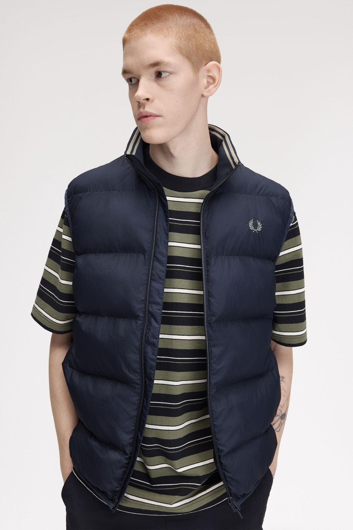 Fred Perry Insulated Gilet Dark Airforce
