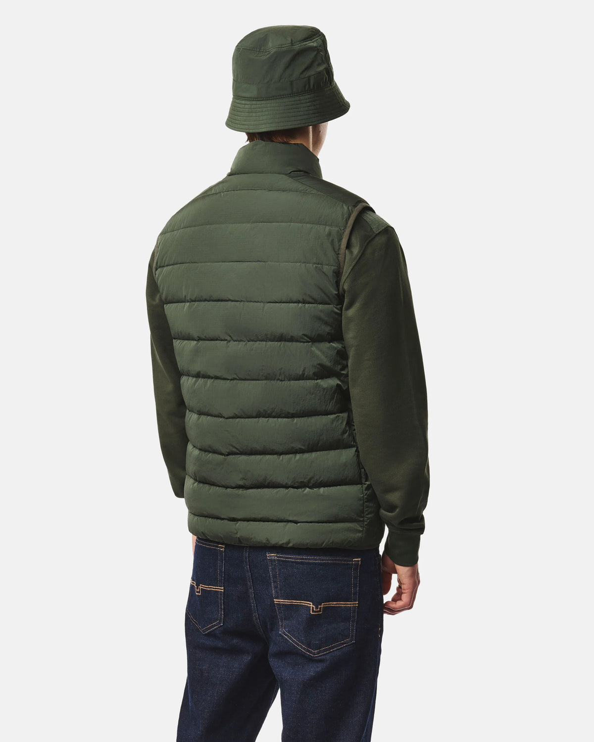 Weekend Offender Gacha Padded Gilet Forest Black Forest