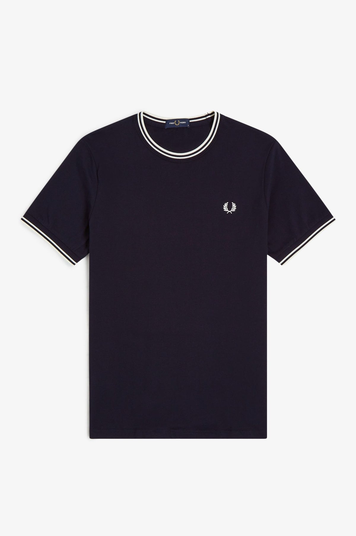 Fred Perry twin tipped t shirt navy