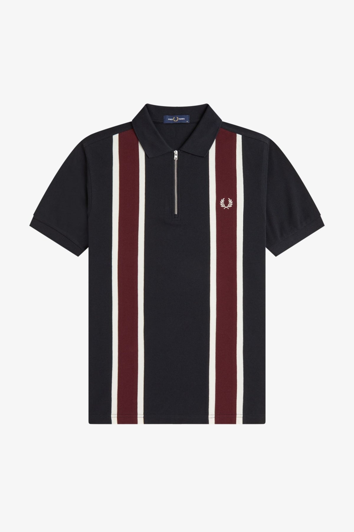 Fred Perry tramline polo shirt Black