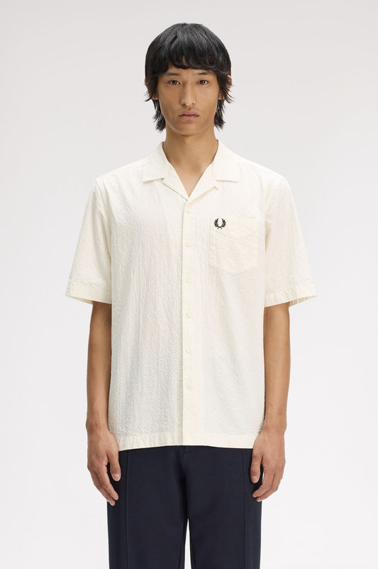 Fred Perry Revere collar shirt Ecru
