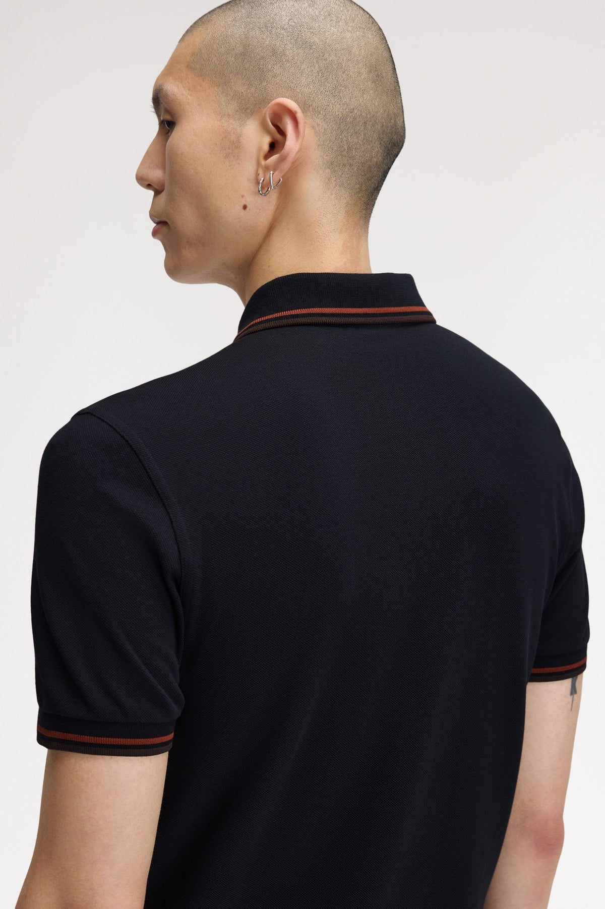 Fred Perry M3600 Polo shirt Navy/brndy/rchbrn