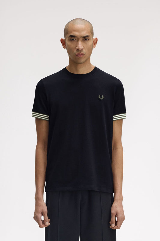 Fred Perry Striped Cuff T-Shirt M7707