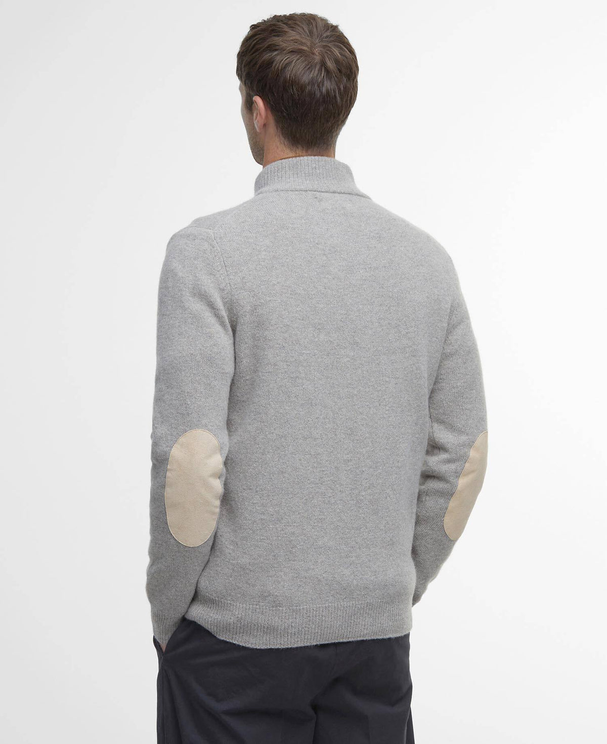 Barbour Patch Half zip jumper Stone