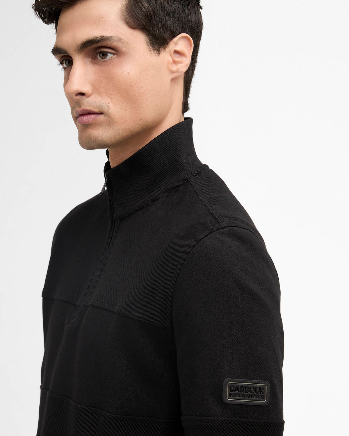 Barbour Curve Sweatshirt Half zip sweat Black