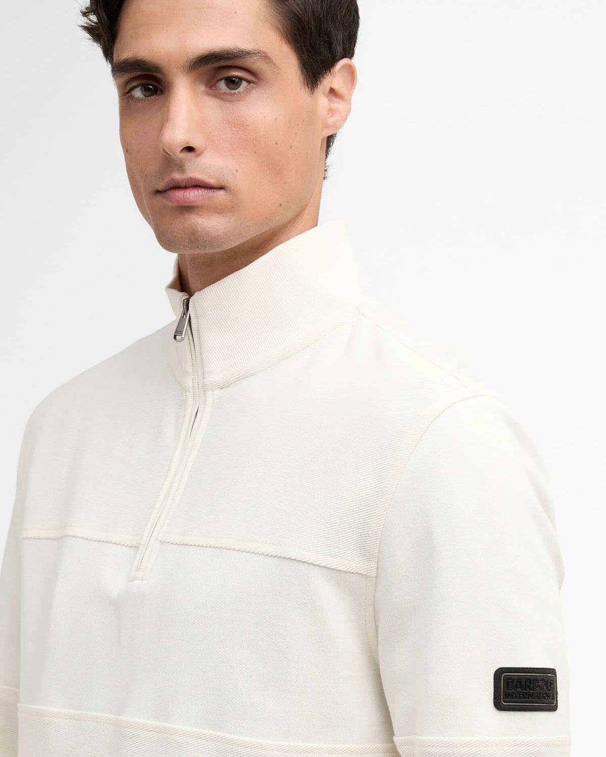 Barbour Half zip sweatshirt White