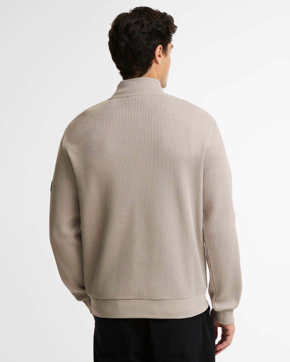 Barbour Curve Half zip sweatshirt Concrete