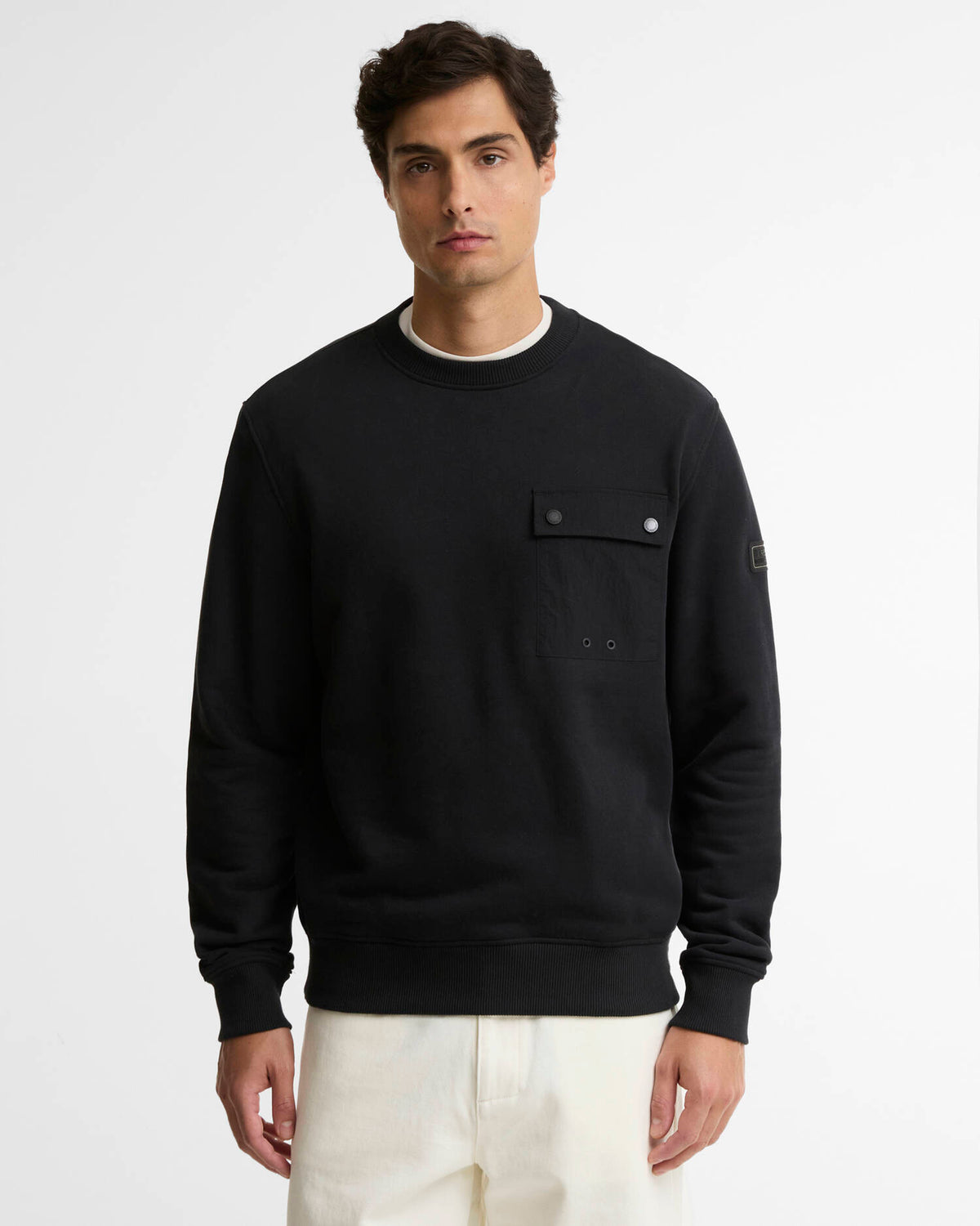 Barbour Inline Sweatshirt Black