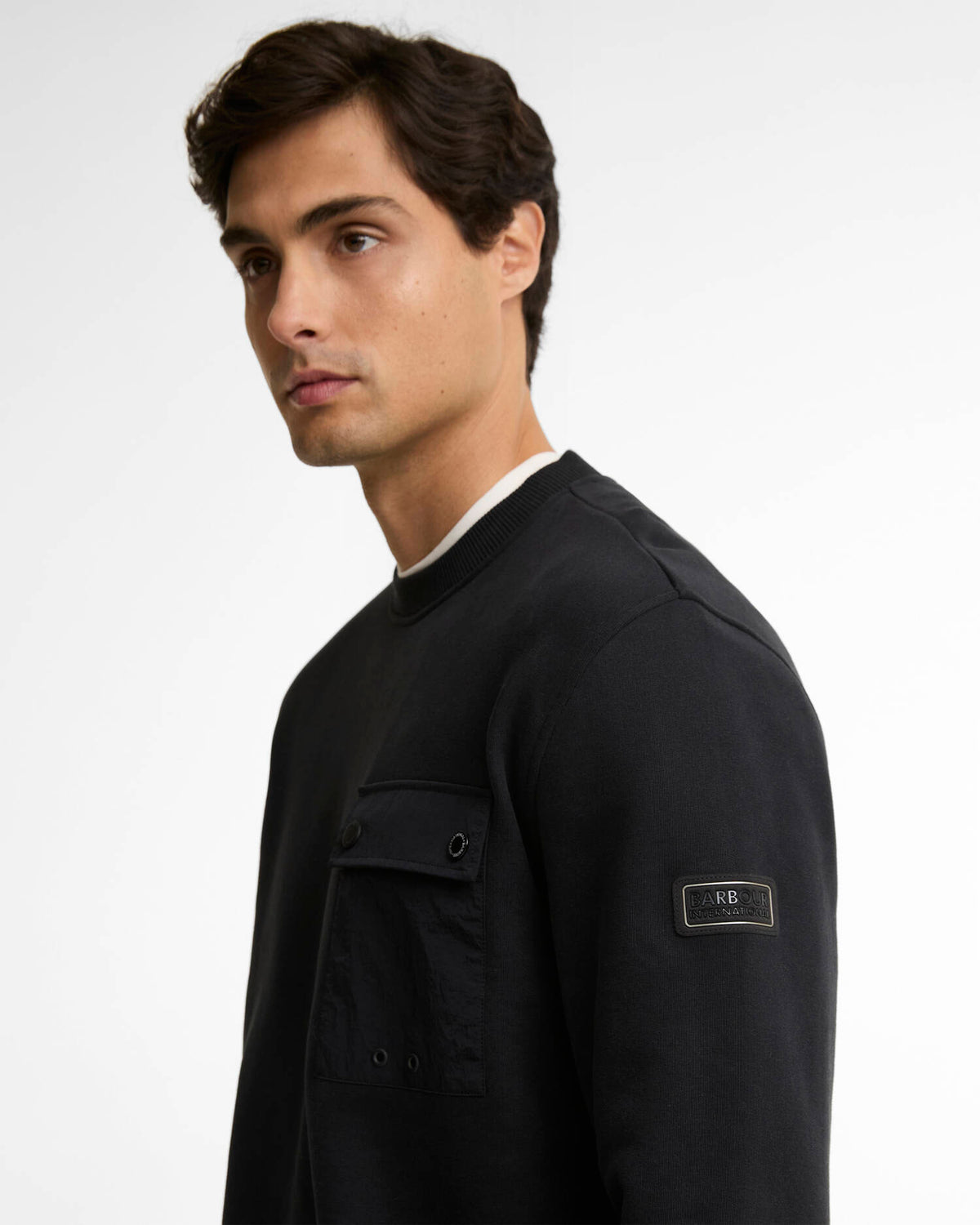 Barbour Inline Sweatshirt Black