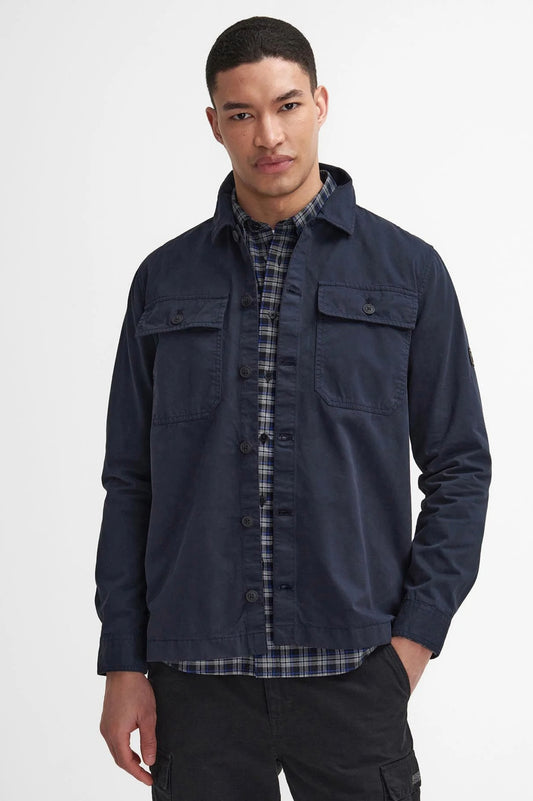 Mens Barbour Arlo Overshirt (Navy)