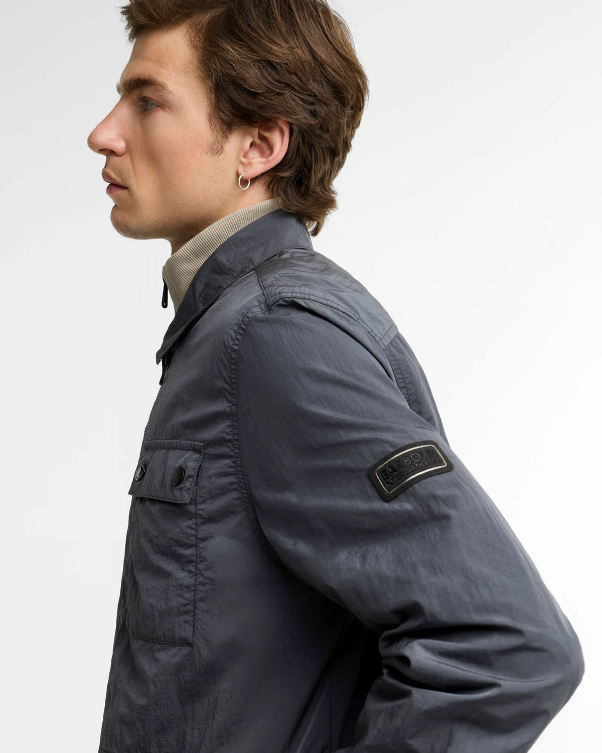 Barbour Inline Overshirt Asphalt