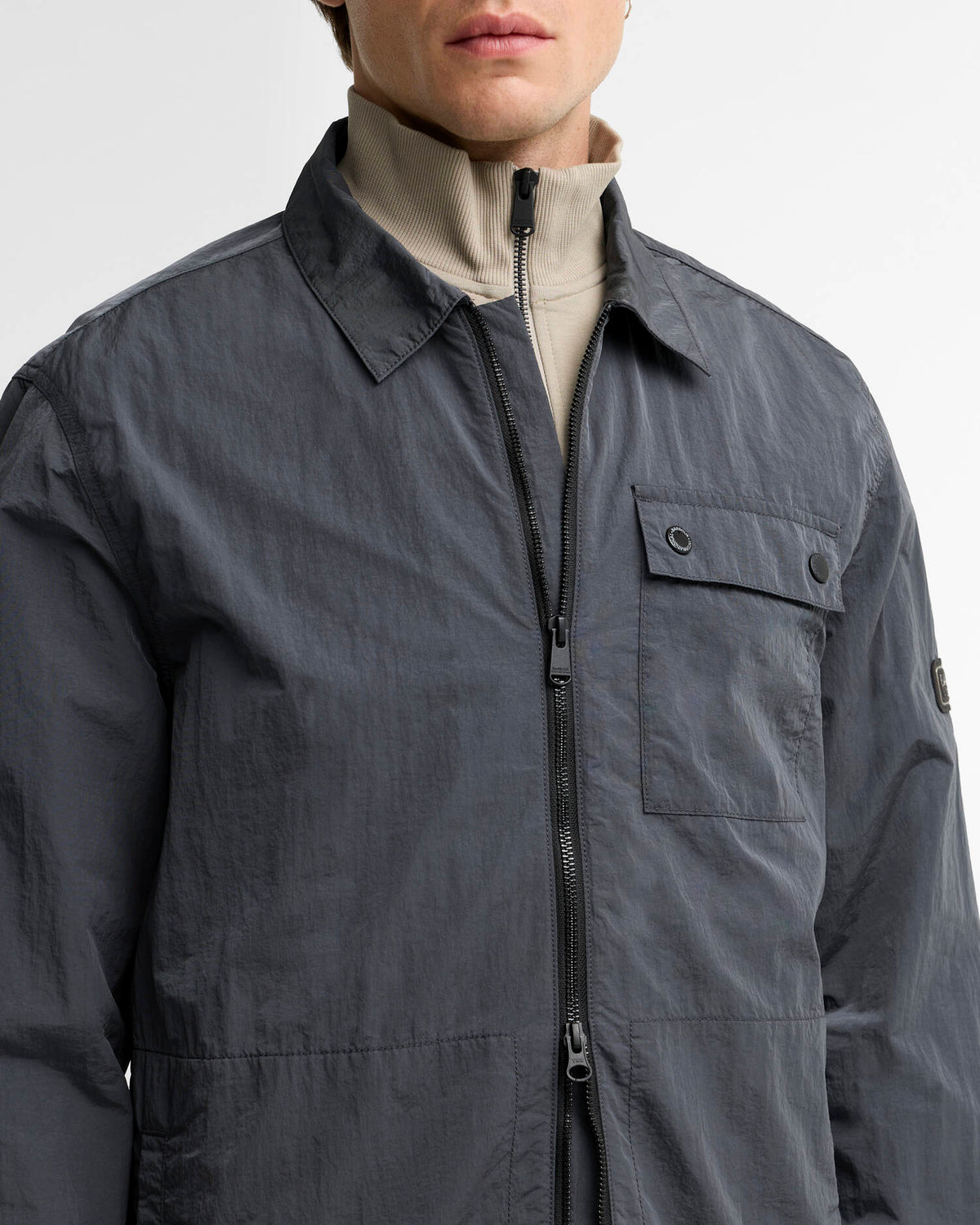 Barbour Inline Overshirt Asphalt