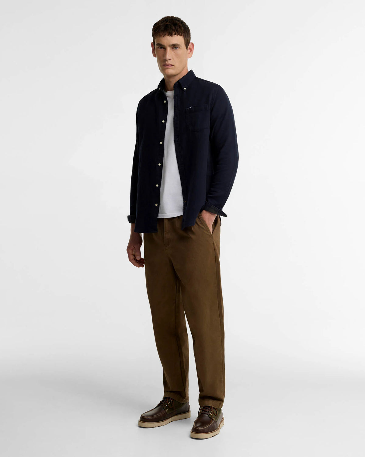 Barbour Buckley Tailored Long sleeve shirt navy