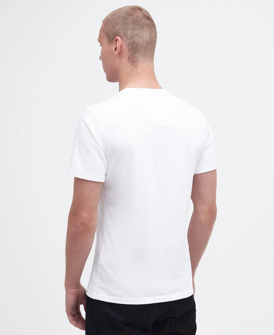 Mens Barbour Small Logo T-Shirt (White)