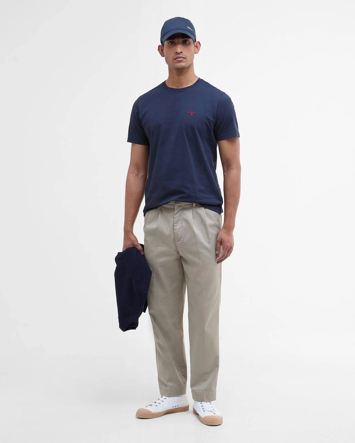 Barbour t shirt navy