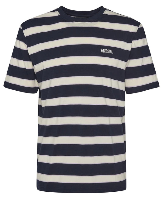 Mens Barbour Luca Striped T-Shirt (Navy)