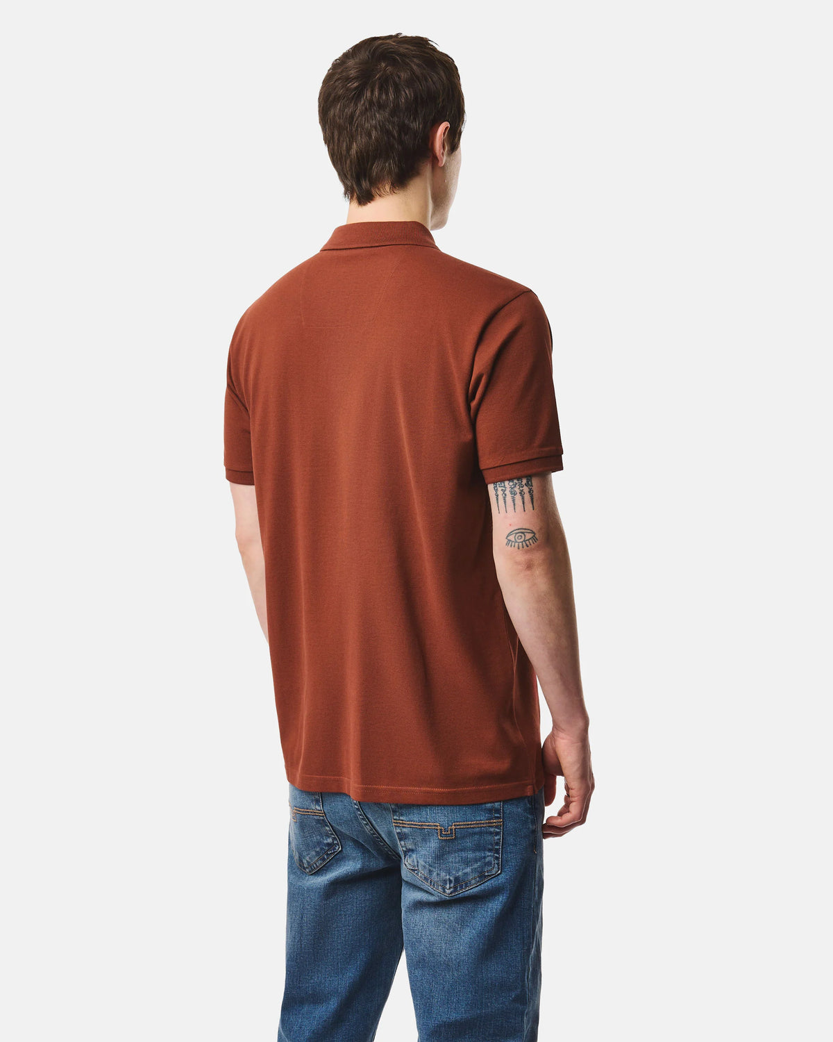 Weekend Offender polo shirt Brick