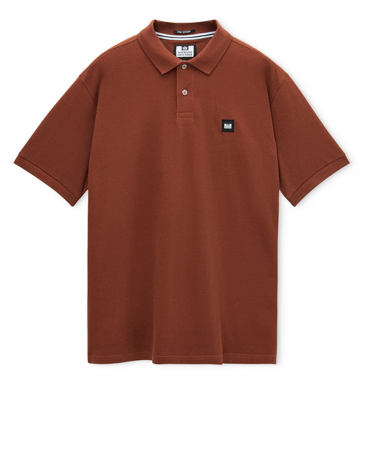Weekend Offender polo shirt Brick