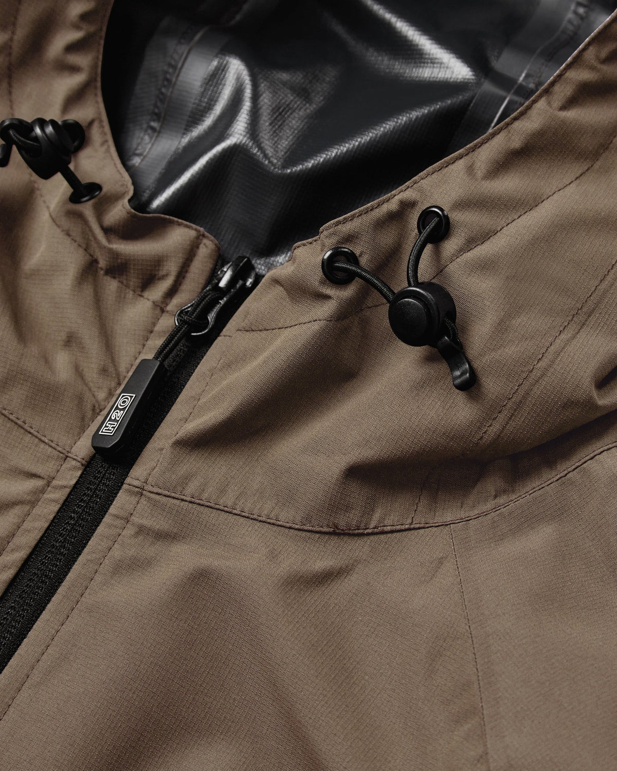H20 Packable rain jacket Dusty oak