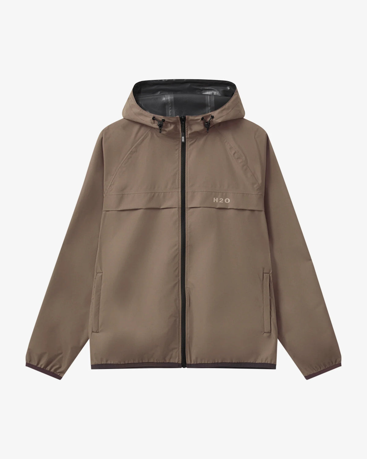 H20 Packable rain jacket Dusty oak