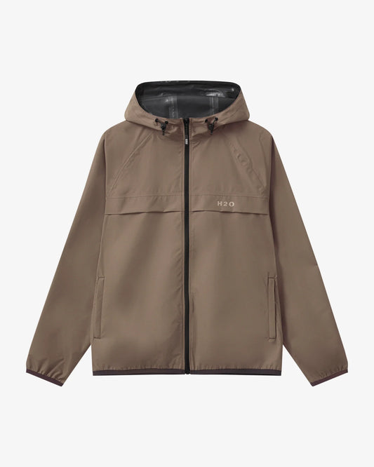 H20 Packable rain jacket Dusty oak