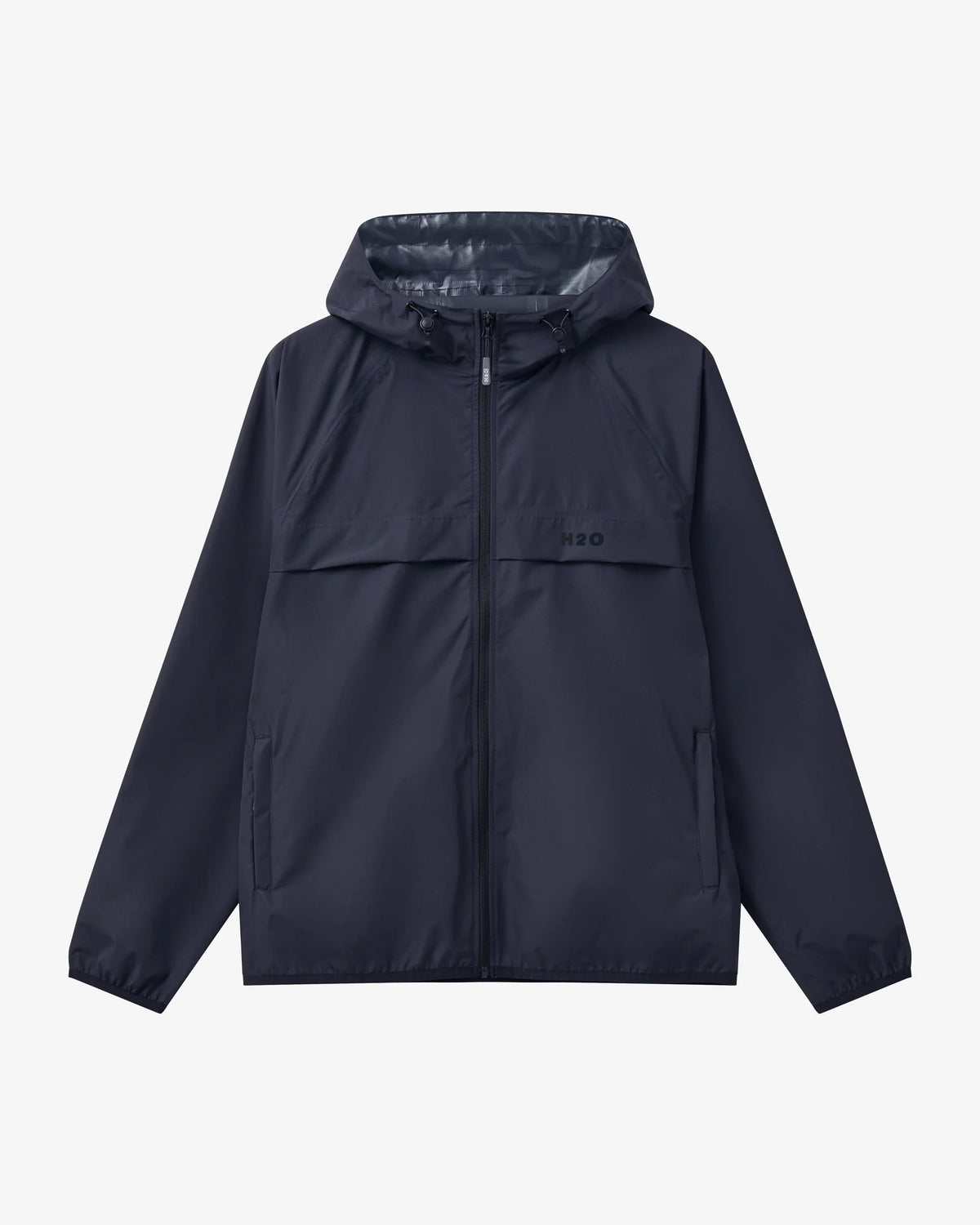 H20 Packable rain jacket navy