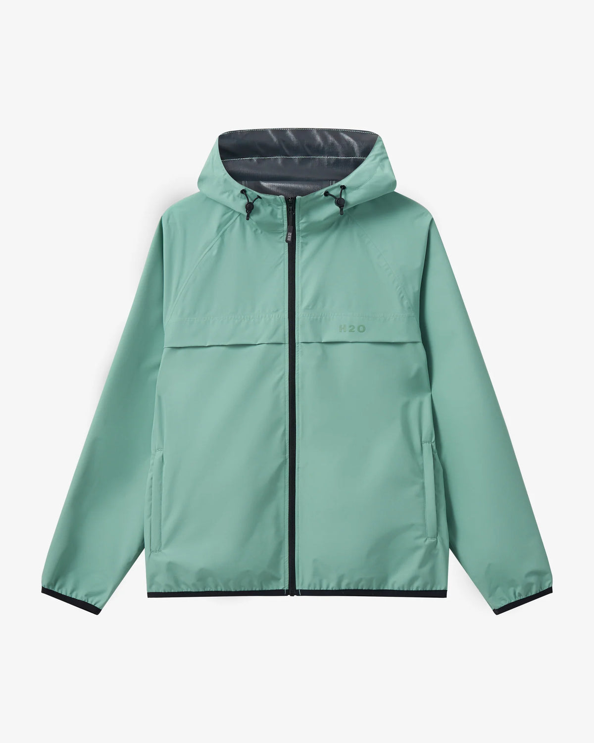 H20 Packable rain jacket sea grass