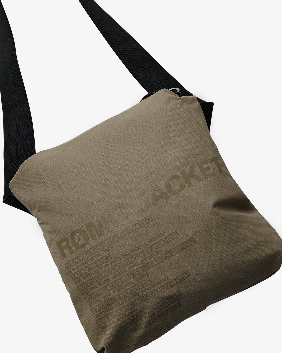 H20 Packable rain jacket Dusty oak