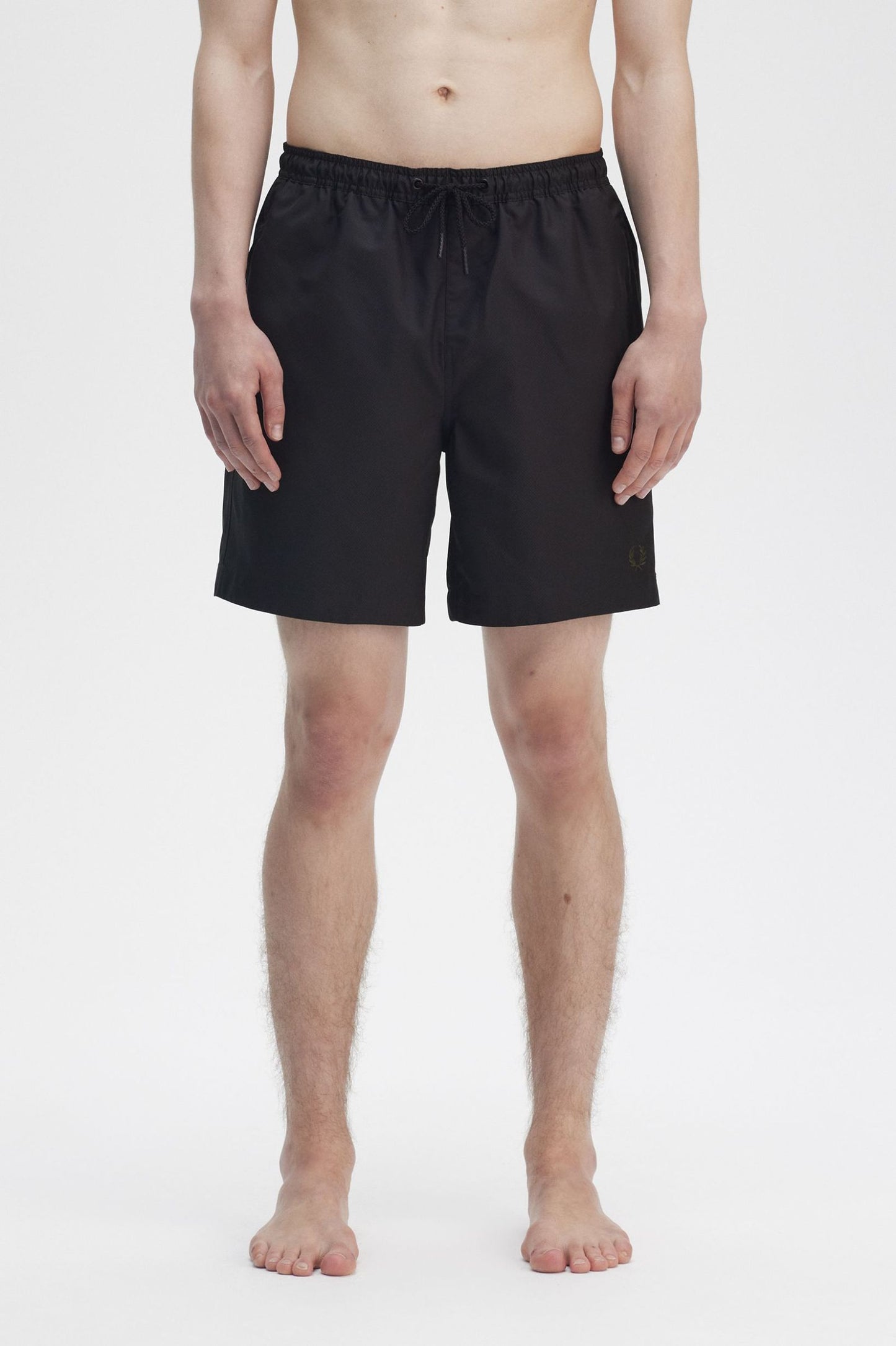 Fred Perry Classic Swim short (Black / Court Green)