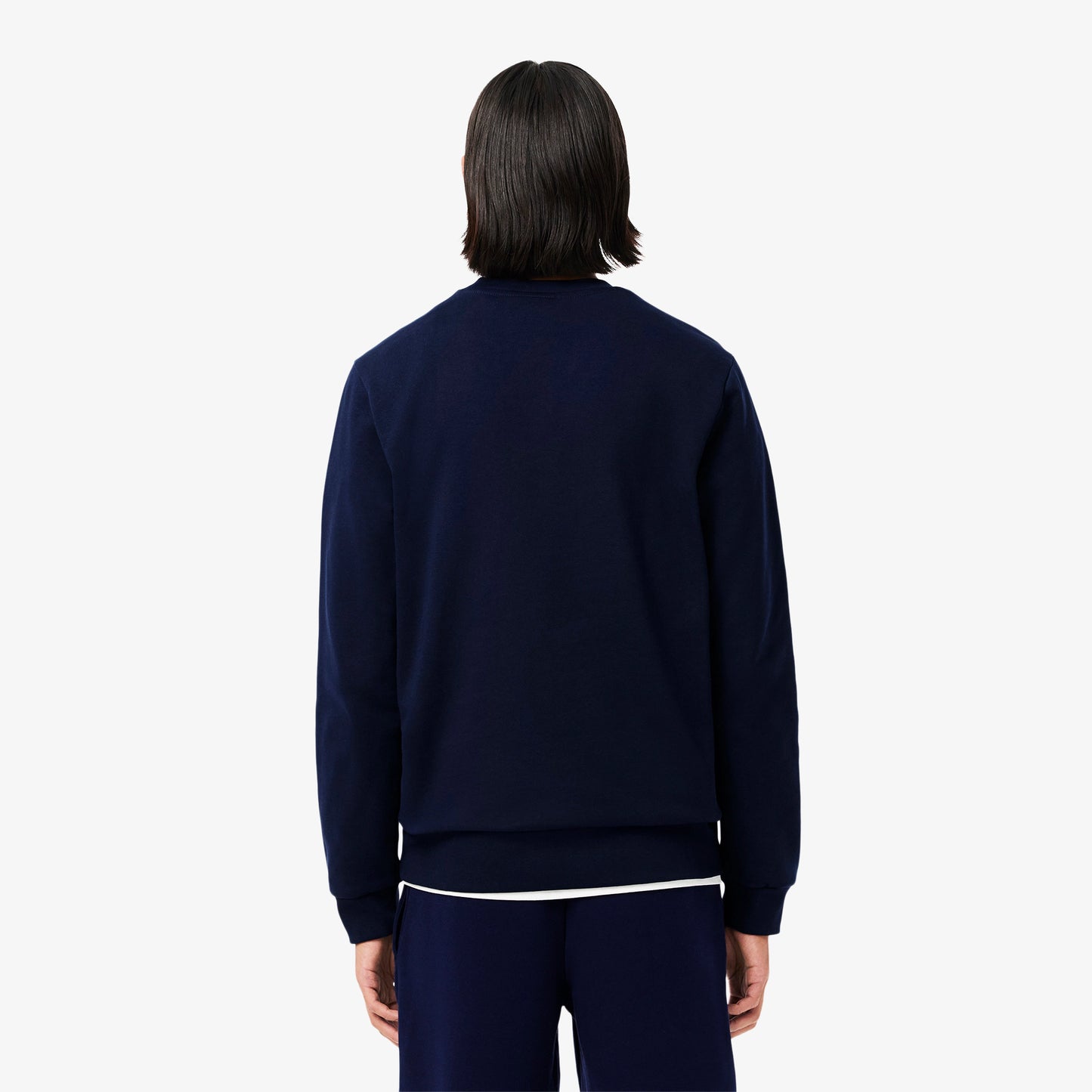 Lacoste Fleece Crew Neck Sweatshirt (Midnight Blue)
