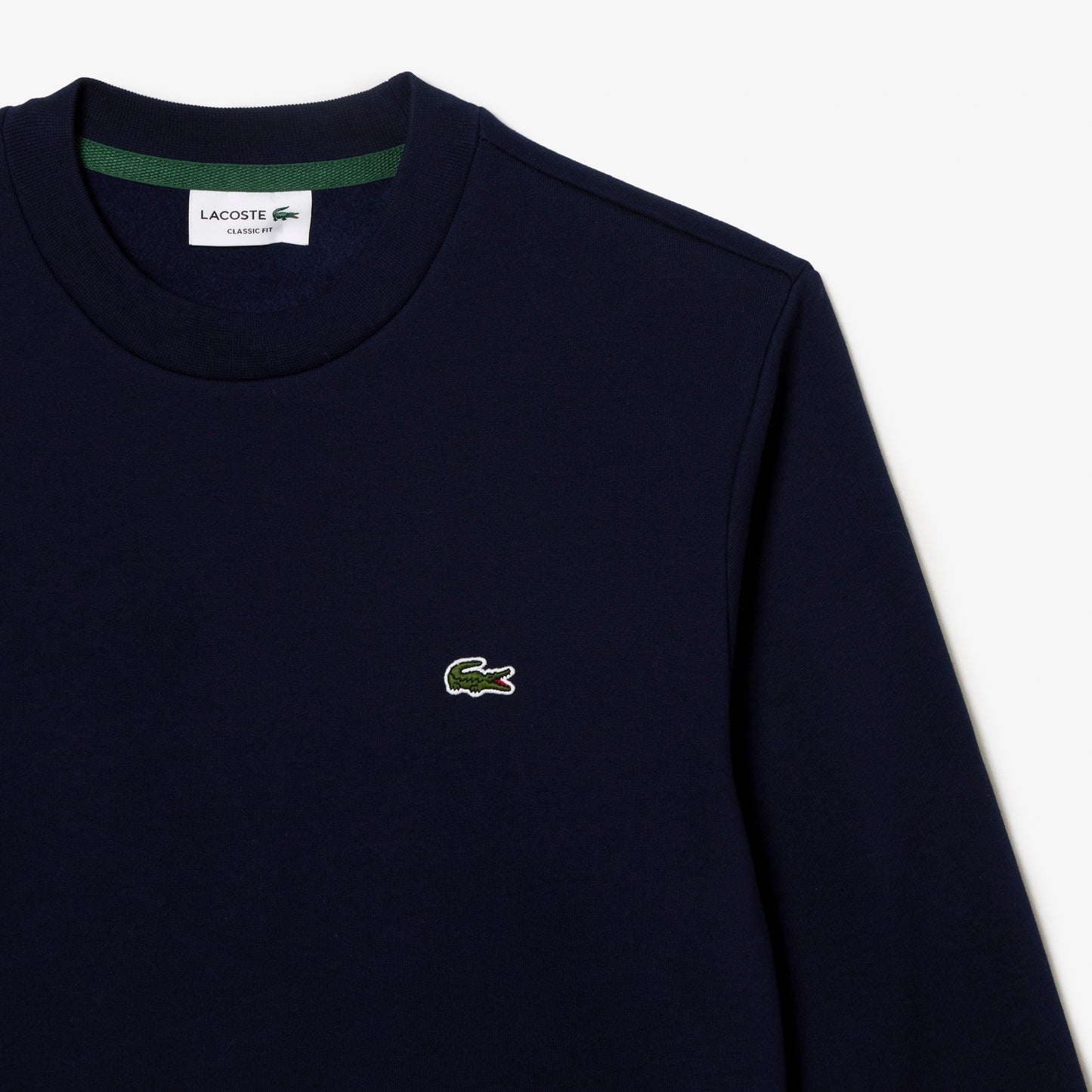 Lacoste Fleece Crew Neck Sweatshirt (Midnight Blue)