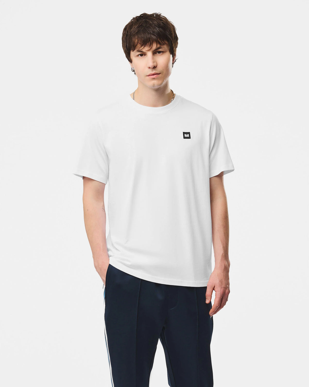 Weekend Offender Brooklands Badge Tee Shirt White