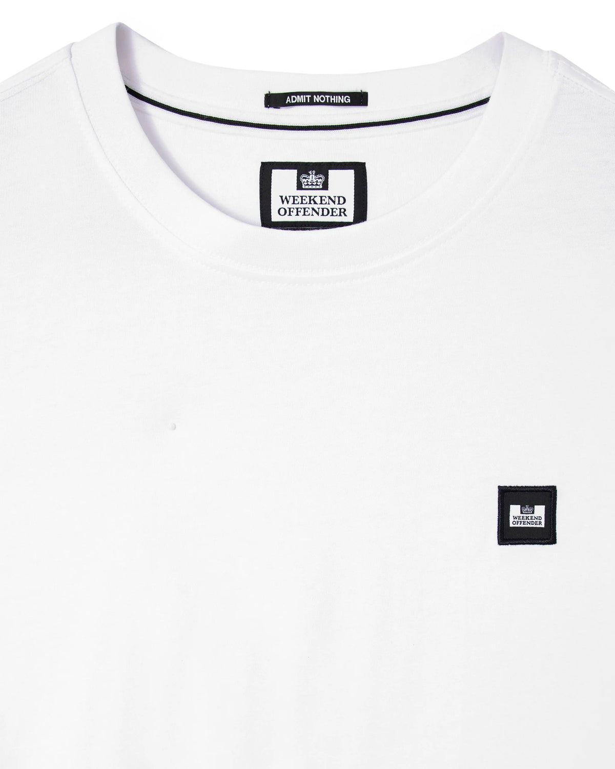 Weekend Offender Brooklands Badge Tee Shirt White