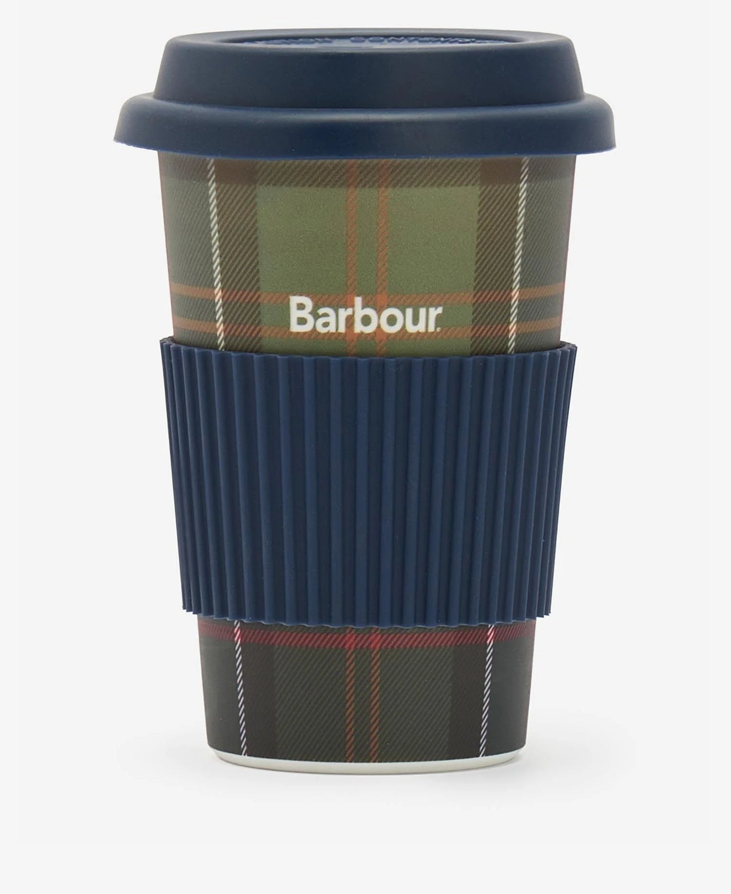 Mens & Womens Barbour Reusable Tartan Travel Mug