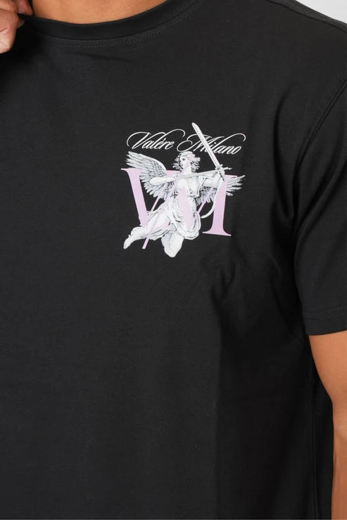 Valére Milano back print Tee shirt Black