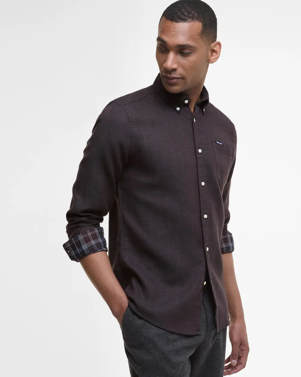 Mens Barbour International Buckley Tailored Long-Sleeved Shirt