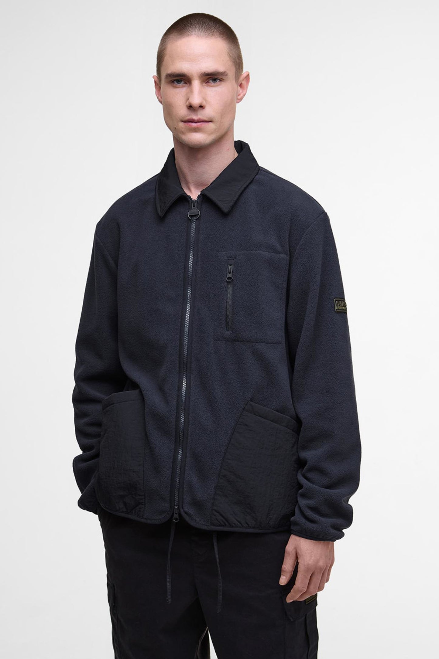 Mens Barbour International Albby Microfleece Overshirt