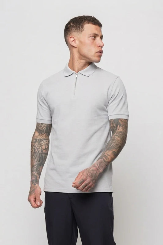 Valére Milano polo shirt Grey