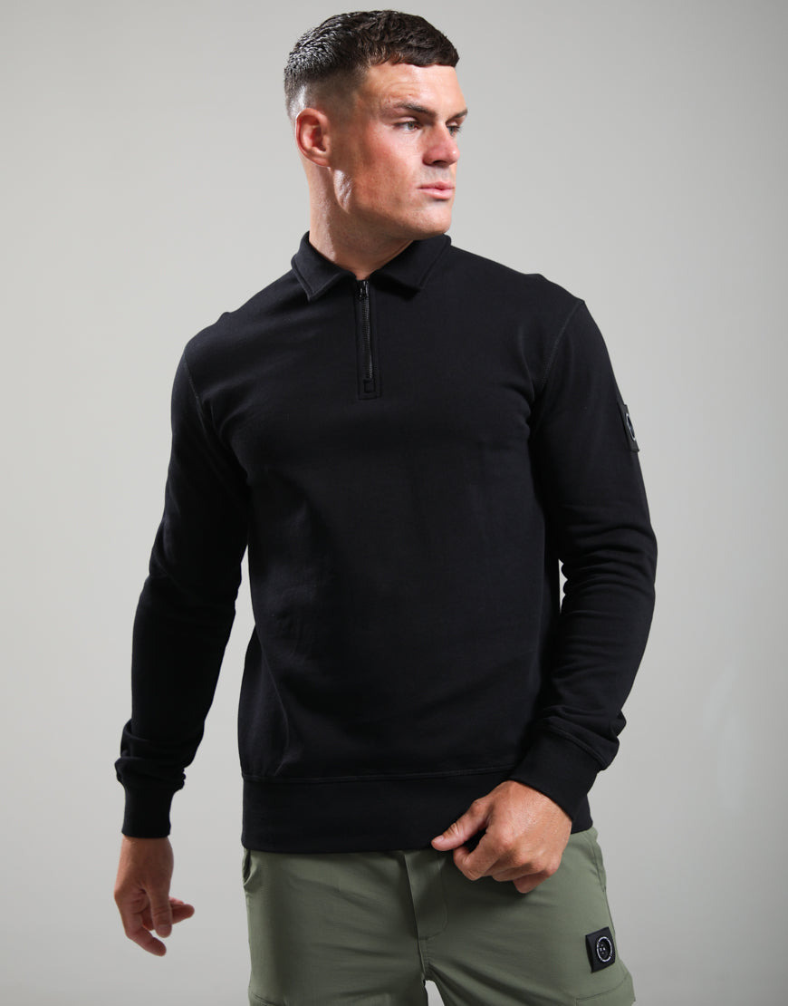Marshall Artist Lewisham Quater zip Black
