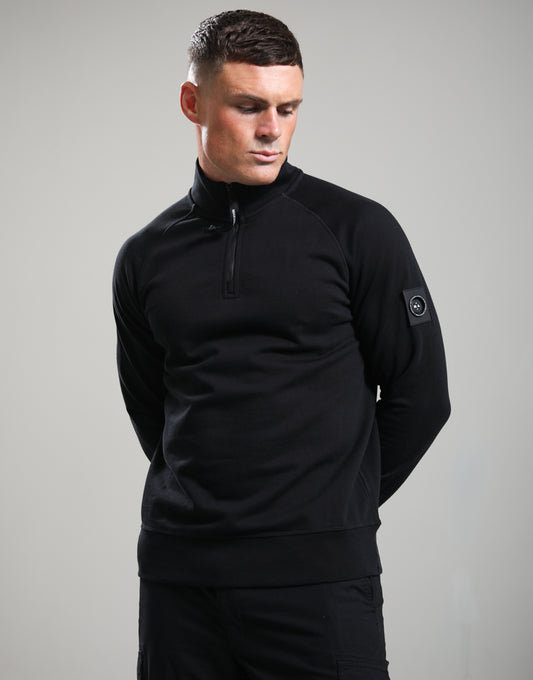 Marshall Artist Siren  1/4 zip sweatshirt Black