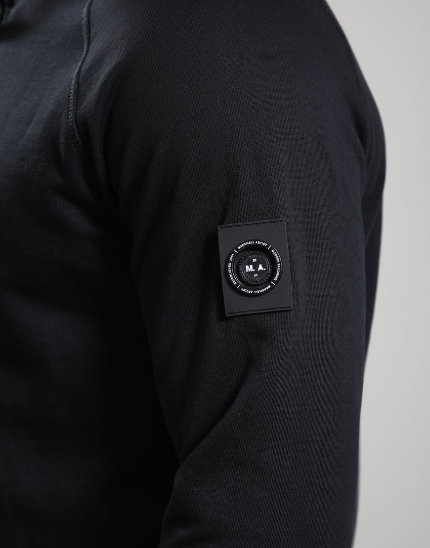 Marshall Artist Siren  1/4 zip sweatshirt Black