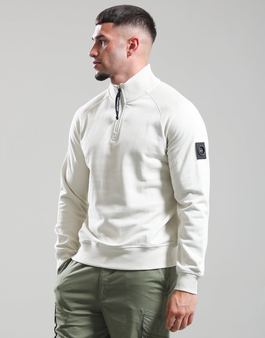 Marshall Artist Siren 1/4 zip sweatshirt Cream