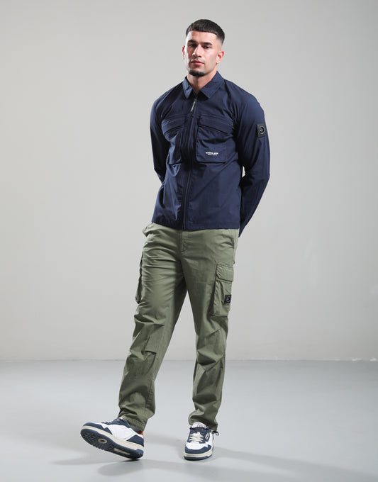 Marshall Artist Terrain Overshirt Navy