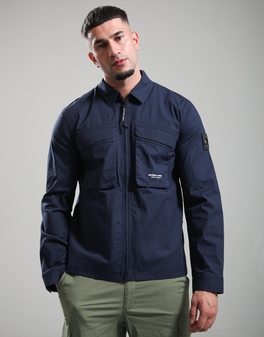 Marshall Artist Terrain Overshirt Navy