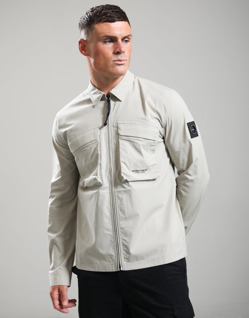 Marshall Artist Terrain Overshirt Stone