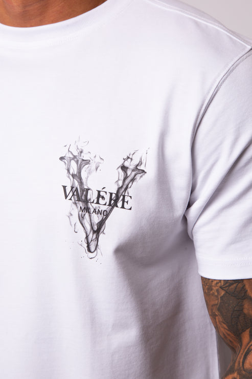Valére Milano Back print Tee shirt White